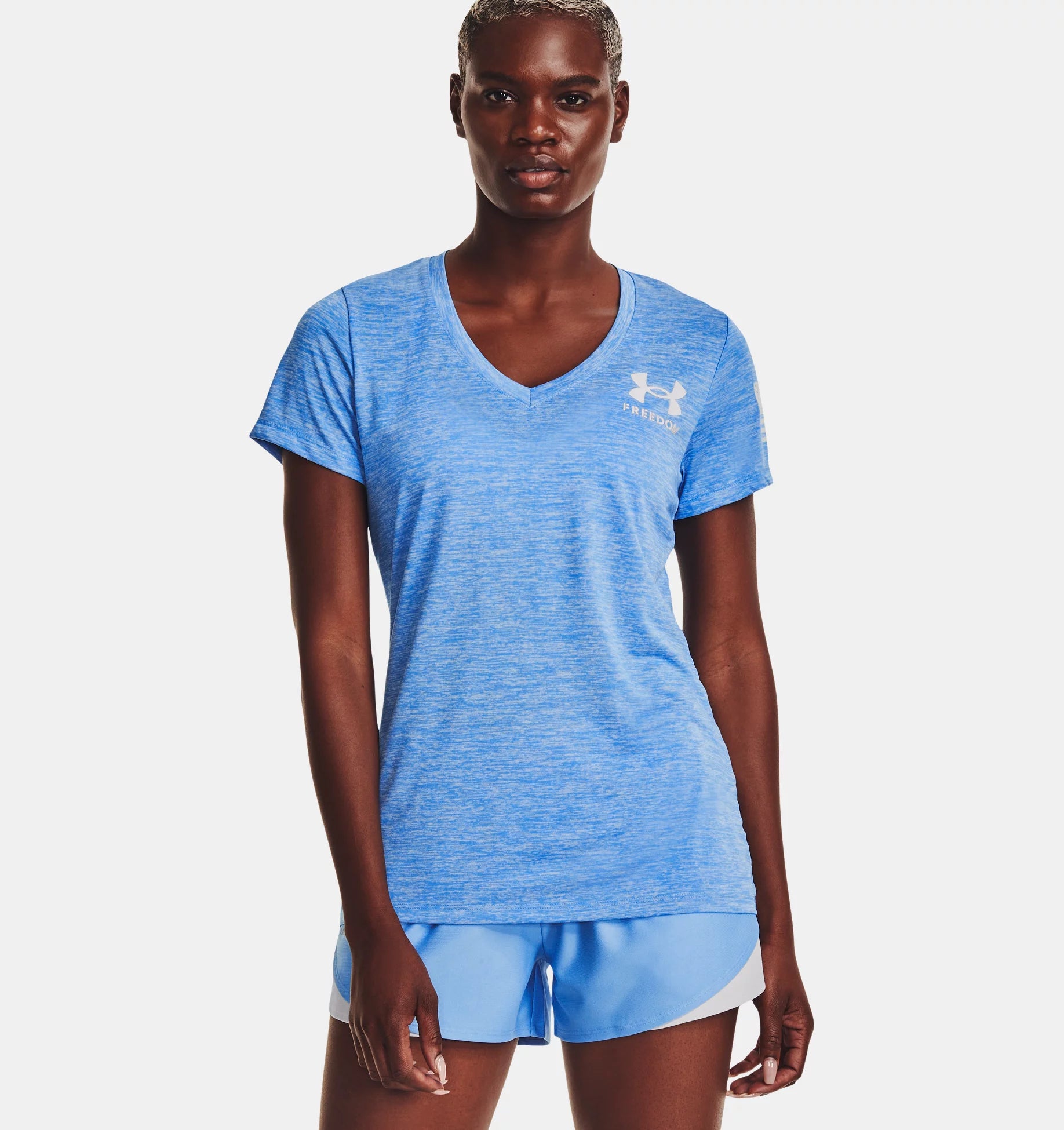 Under Armour Women's UA Tech Freedom Short Sleeve V-Neck 1369471 - T-Shirts