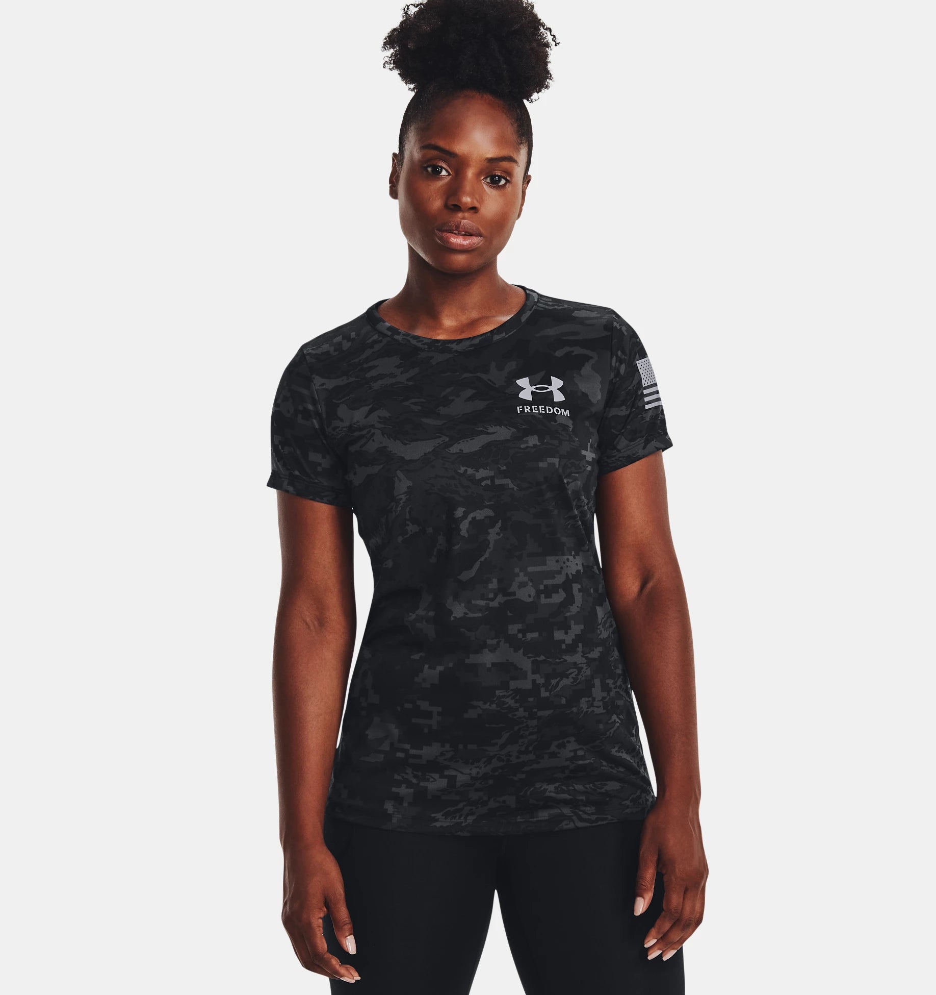 Under Armour Women's UA Freedom Tech™ Camo Short Sleeve 1373883 - Newest Arrivals