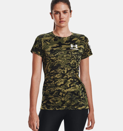 Under Armour Women's UA Freedom Tech™ Camo Short Sleeve 1373883 - Newest Arrivals