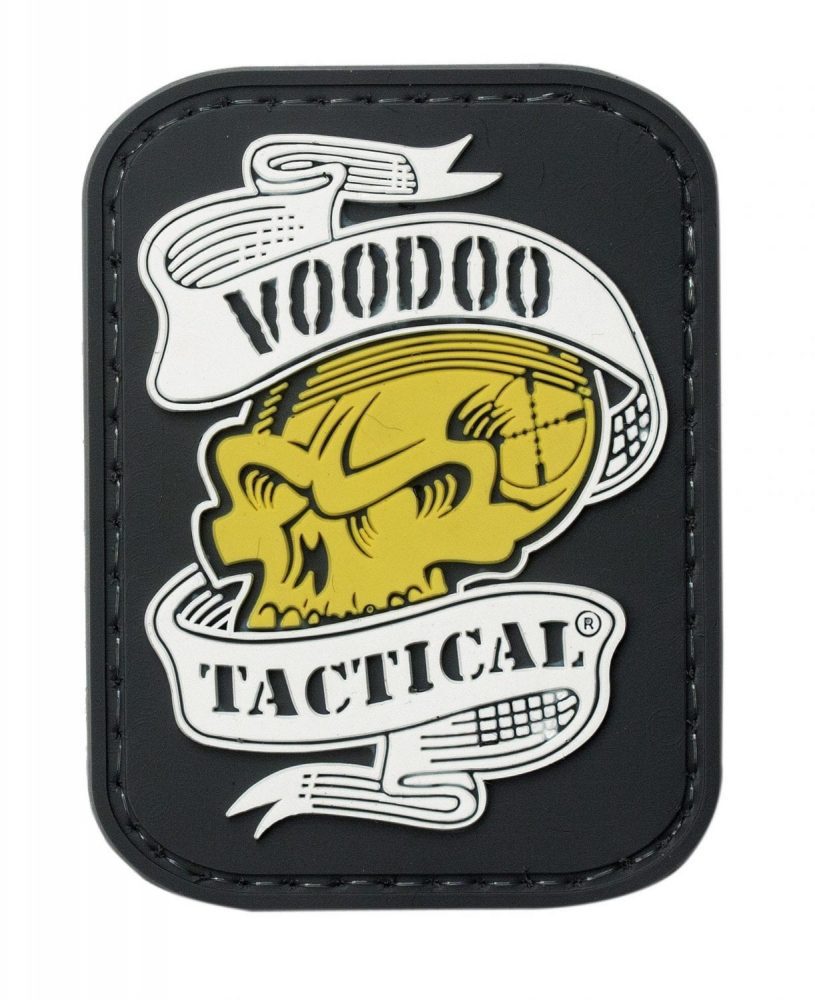 Voodoo Tactical Voodoo Skull With Ribbon Rubber Patch - Miscellaneous Emblems