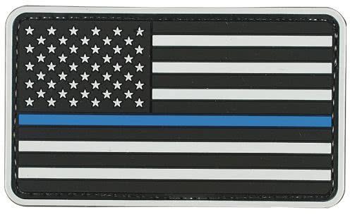Voodoo Tactical American Flag Blue Line Patch 07-0907000000 - Morale Patches