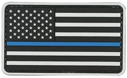 Voodoo Tactical American Flag Blue Line Patch 07-0907000000 - Morale Patches