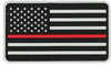 Voodoo Tactical American Flag Red Line Patch 07-0908000000 - Morale Patches