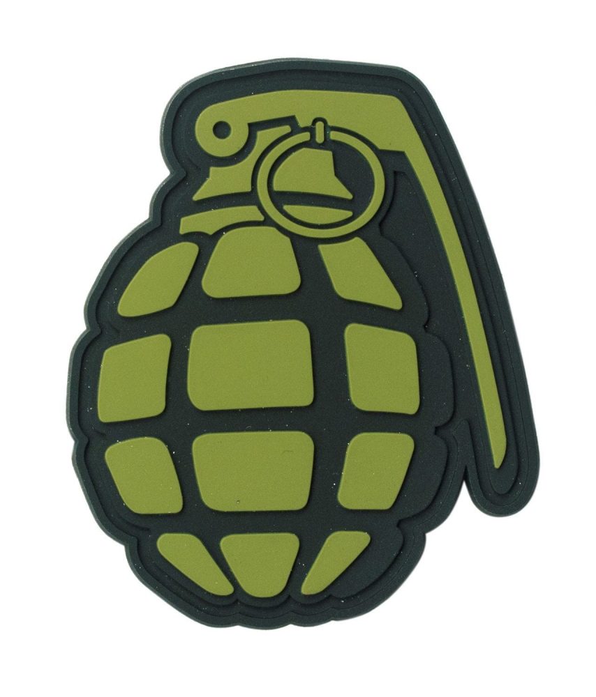 Voodoo Tactical Rubber Patch - Grenade - Miscellaneous Emblems