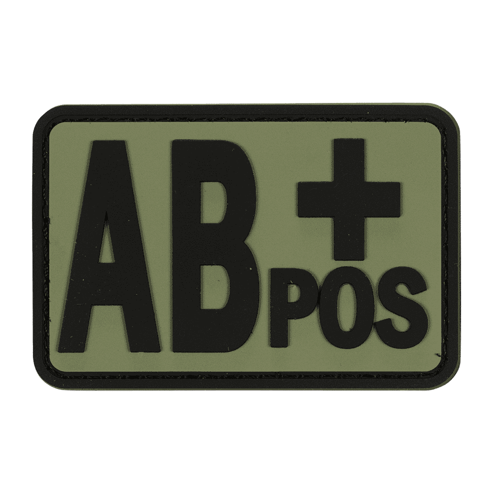 Voodoo Tactical Blood Type AB+ Patch 07-0997 - Miscellaneous Emblems