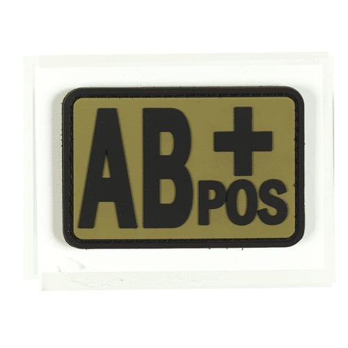 Voodoo Tactical Blood Type AB+ Patch 07-0997 - Miscellaneous Emblems