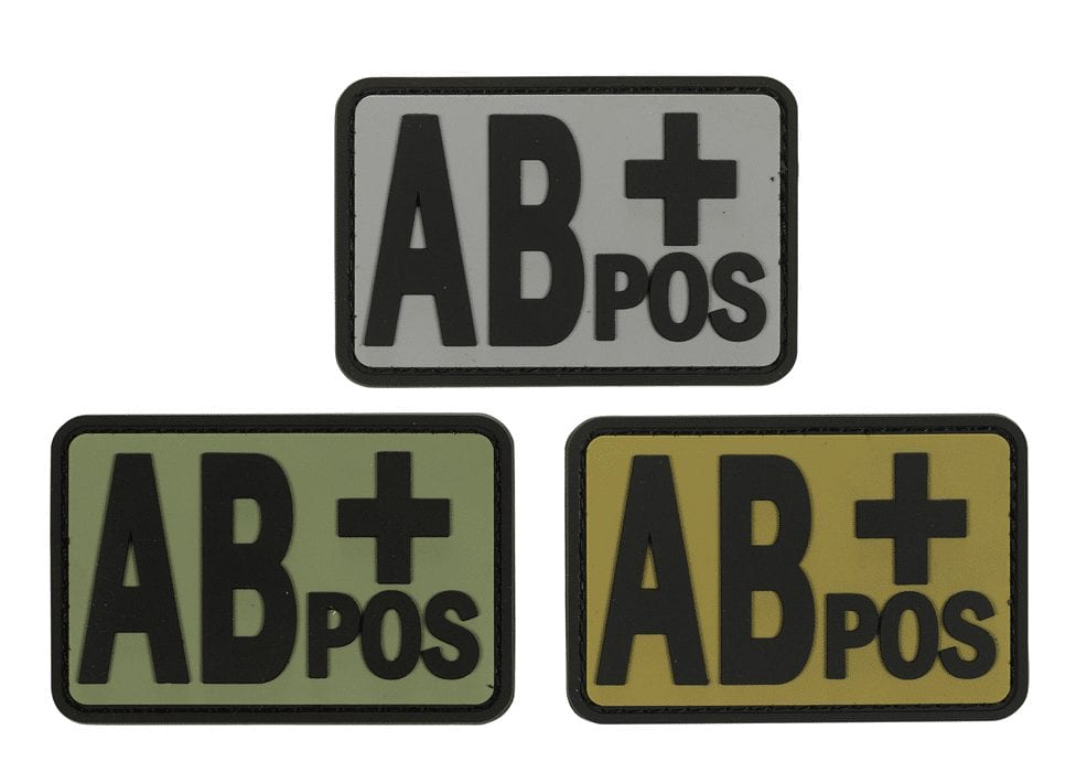 Voodoo Tactical Blood Type AB+ Patch 07-0997 - Miscellaneous Emblems
