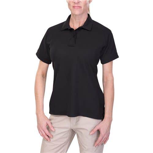 Vertx Coldblack Women's Short Sleeve Polo - Black, L