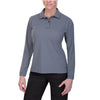 Vertx Coldblack Women's Long Sleeve Polo - Grey, L