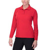 Vertx Coldblack Women's Long Sleeve Polo - Red, L