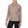 Vertx Coldblack Women's Long Sleeve Polo - Tan, L