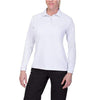 Vertx Coldblack Women's Long Sleeve Polo - White, L