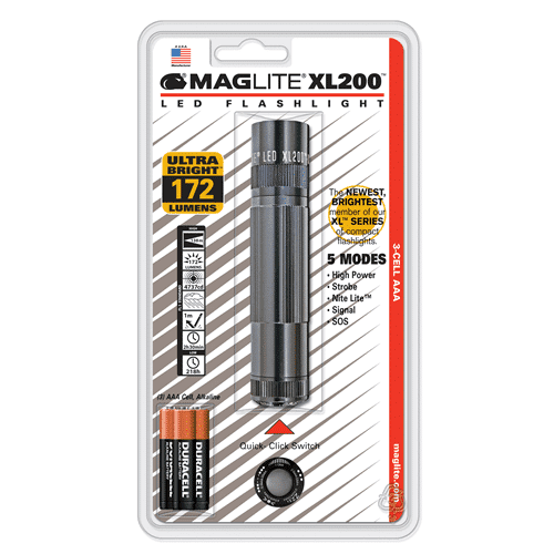 Maglite XL200 3-Cell AAA LED Flashlight - Tactical &amp; Duty Gear