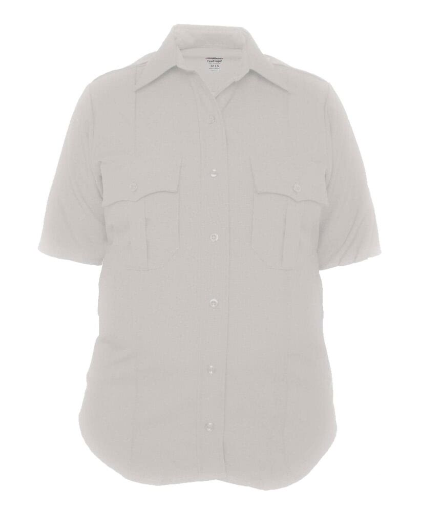 Elbeco Women's TexTrop2 Short Sleeve Shirt with Zipper - White, 26