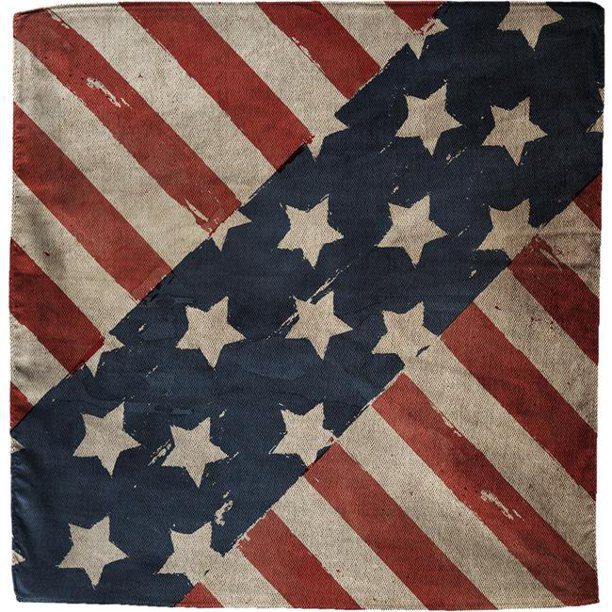 Zan Headgear Bandanna - Vintage Stars &amp; Stripes, Cotton
