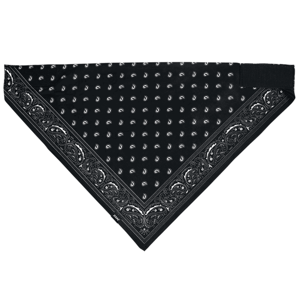 Zan Headgear Bandanna - Black Paisley, SportFlex