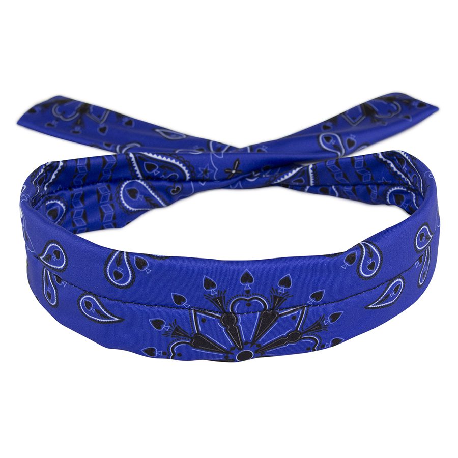 Zan Headgear Cooldanna - Blue Paisley, Polyester