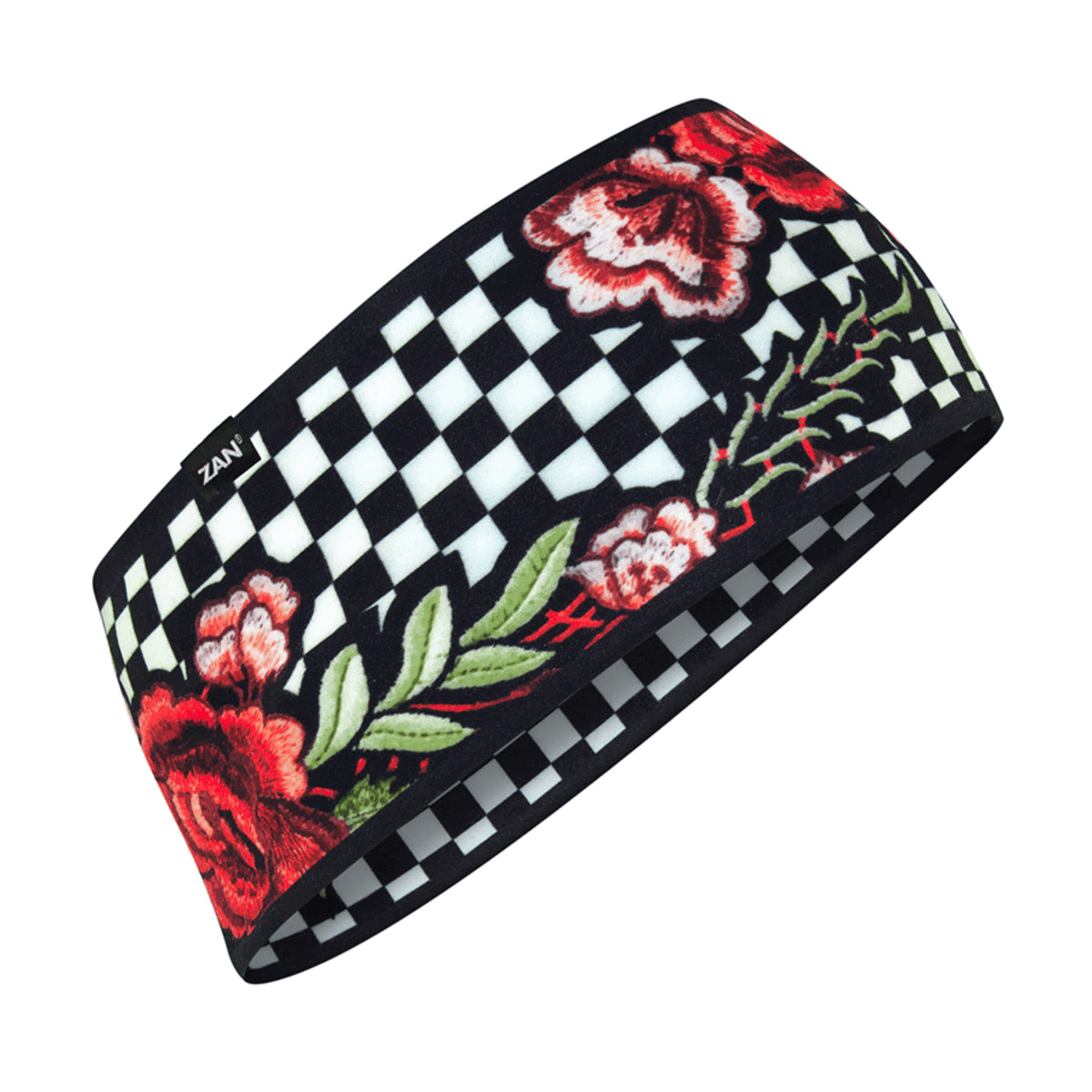 Zan Headgear Headband SportFlex Series - Checkered Floral