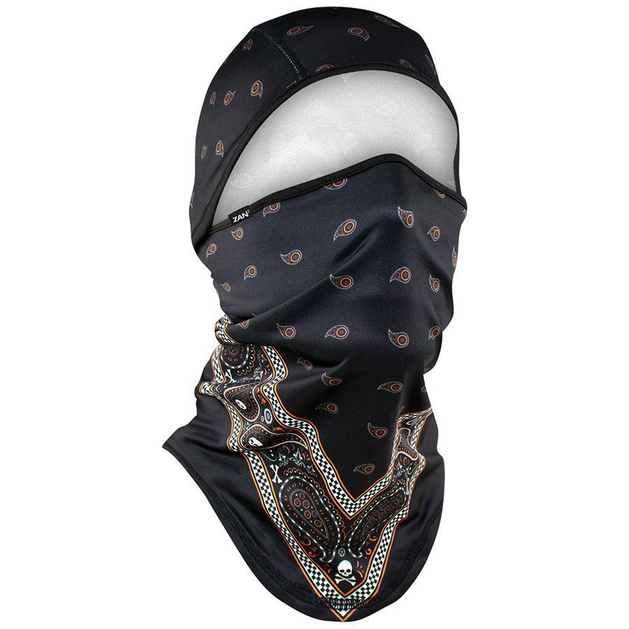 Zan Headgear Balaclava - Black/Orange, SportFlex