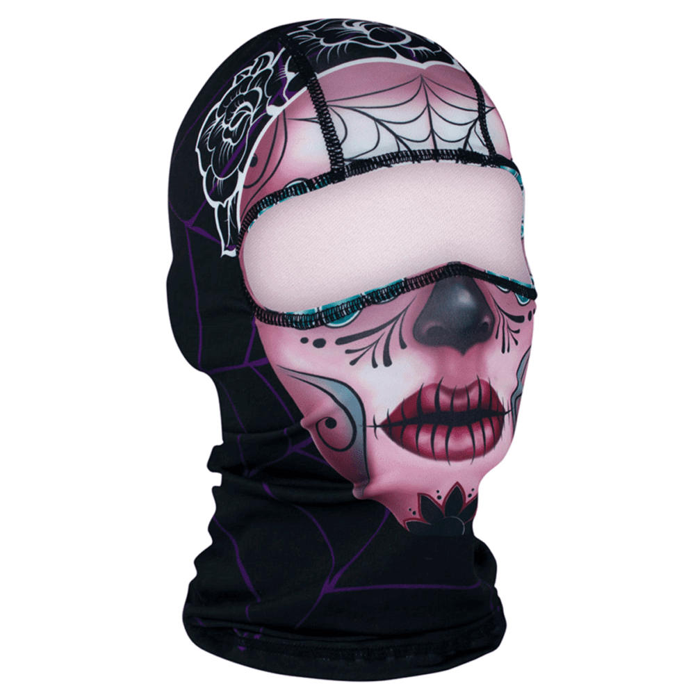 Zan Headgear Balaclava - Sugar Skull, Polyester