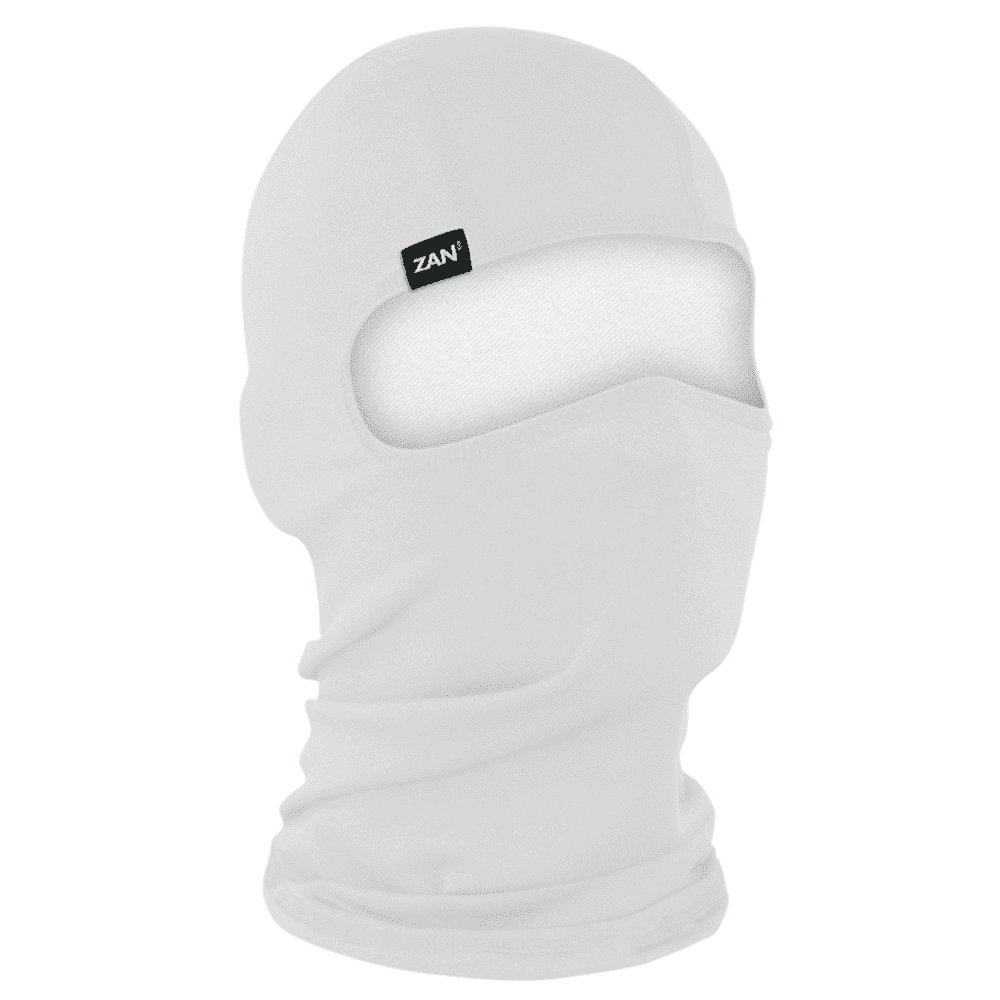 Zan Headgear Balaclava - White, Polyester