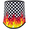 Zan Headgear Neck Gaiter SportFlex® or Fleece - Checkered Flames, SportFlex