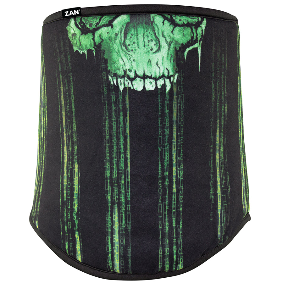 Zan Headgear Neck Gaiter SportFlex® or Fleece - Cyber Skull, SportFlex