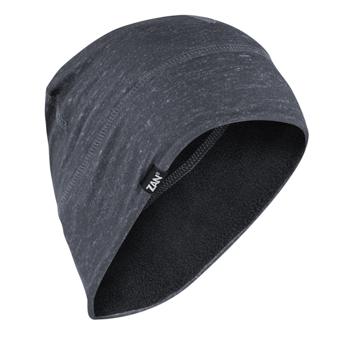 Zan Headgear SportFlex® Helmet Liner/Beanie Skull Cap - Charcoal Heather, Fleece