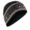 Zan Headgear SportFlex® Helmet Liner/Beanie Skull Cap - Black/Orange, SportFlex