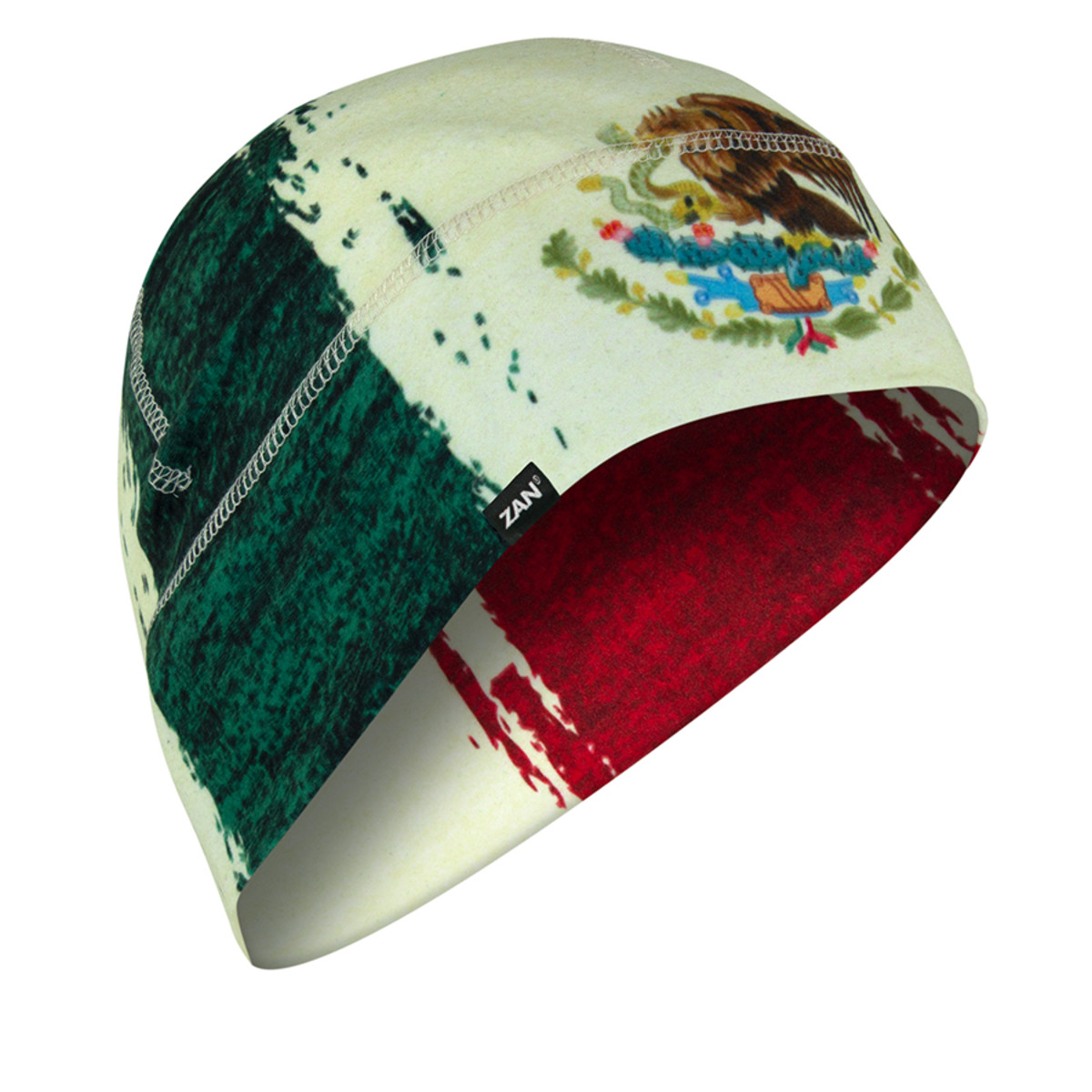 Zan Headgear Helmet Liner/Beanie SportFlex® - Mexican Flag