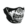 Zan Headgear Neoprene Half-Face Mask - Chrome Skull