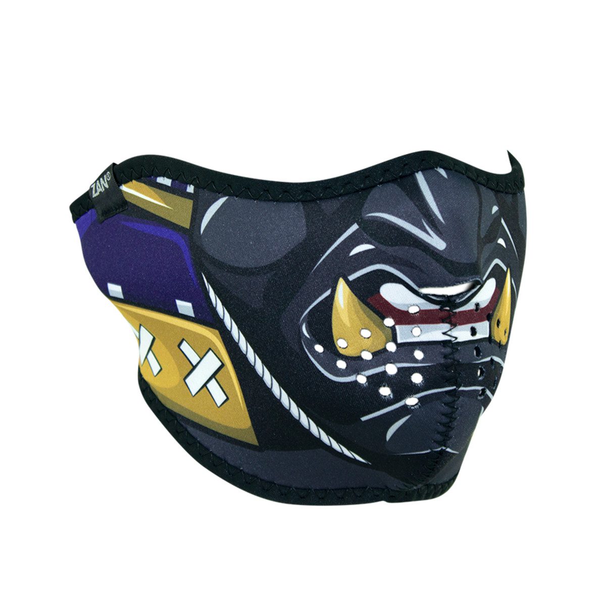 Zan Headgear Neoprene Half-Face Mask - Samurai