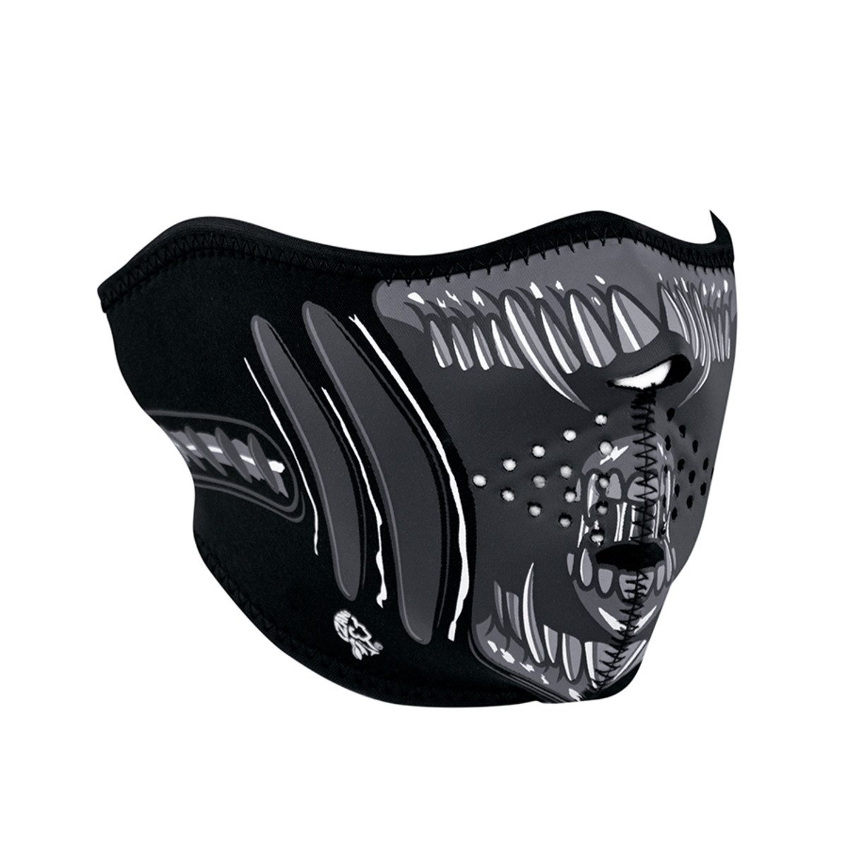 Zan Headgear Neoprene Half-Face Mask - Alien