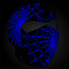 Zan Headgear Neoprene Full Face Mask - Spider Web Glow in the Dark