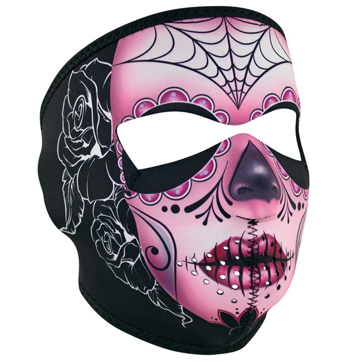 Zan Headgear Neoprene Full Face Mask - Sugar Skull