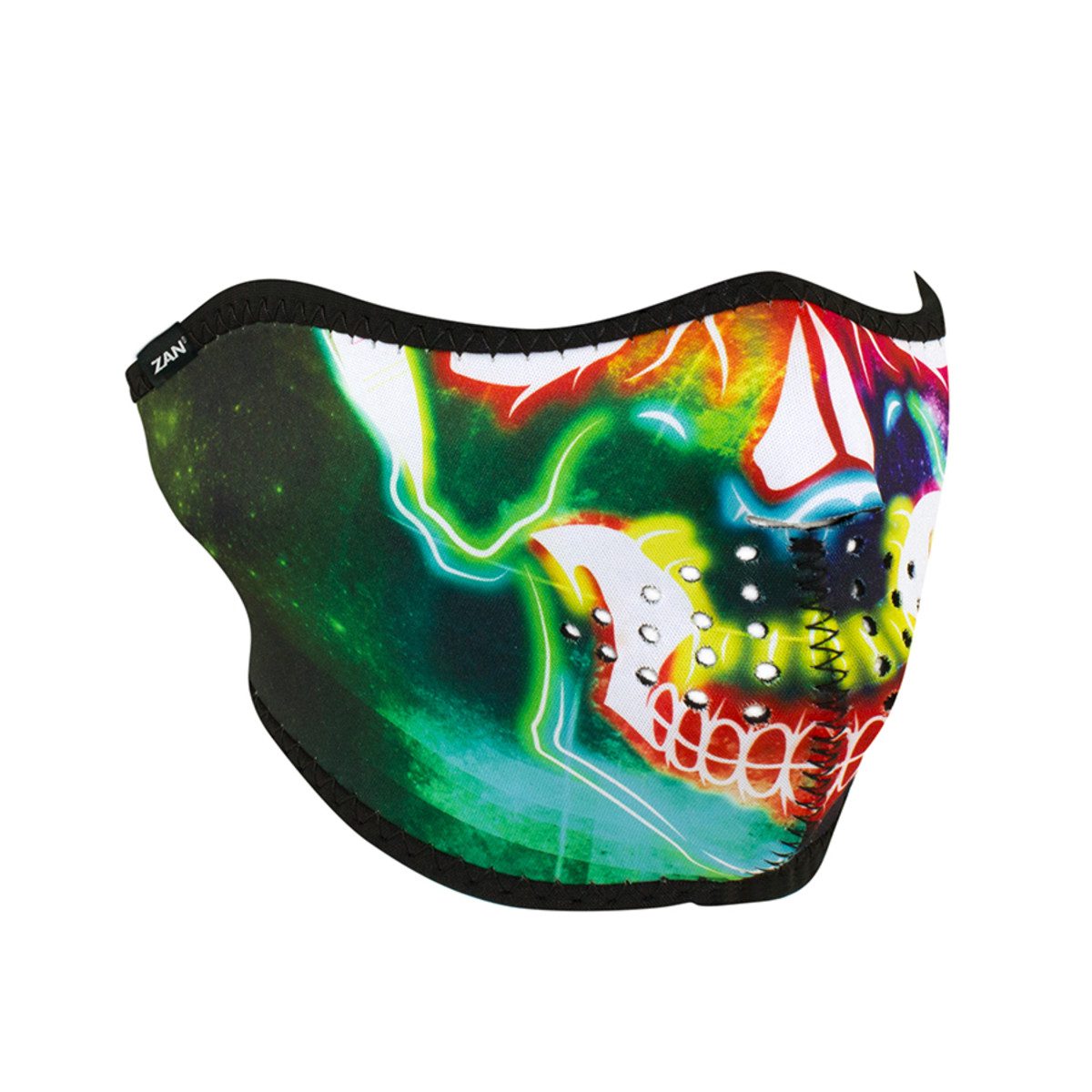 Zan Headgear Neoprene Half-Face Mask - Electric Skull