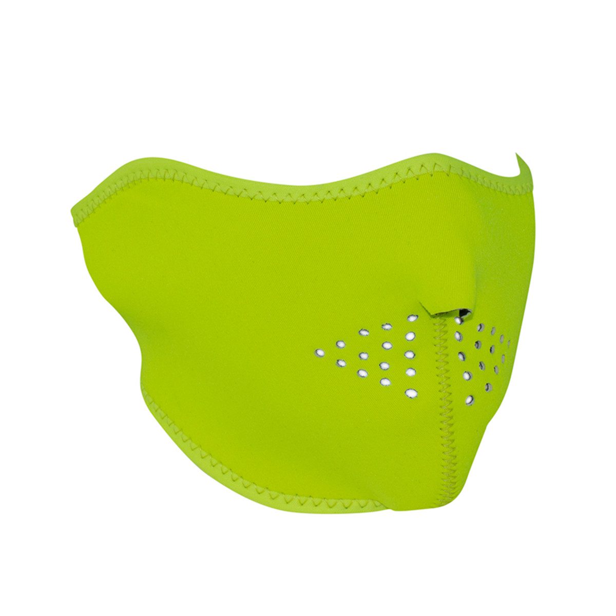 Zan Headgear Neoprene Half-Face Mask - Hi-Viz Lime