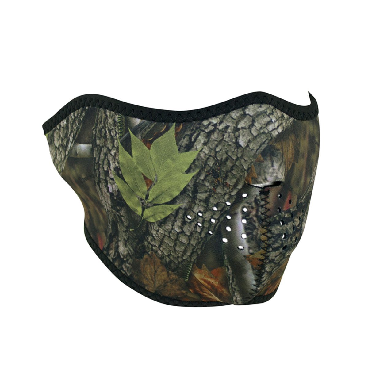Zan Headgear Neoprene Half-Face Mask - Forest Camo