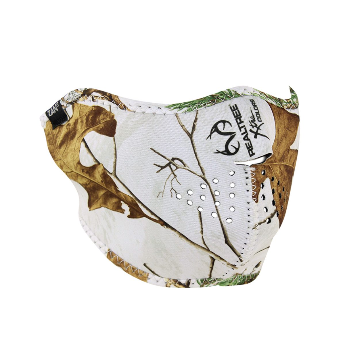 Zan Headgear Neoprene Half-Face Mask - RealTree Xtra Snow