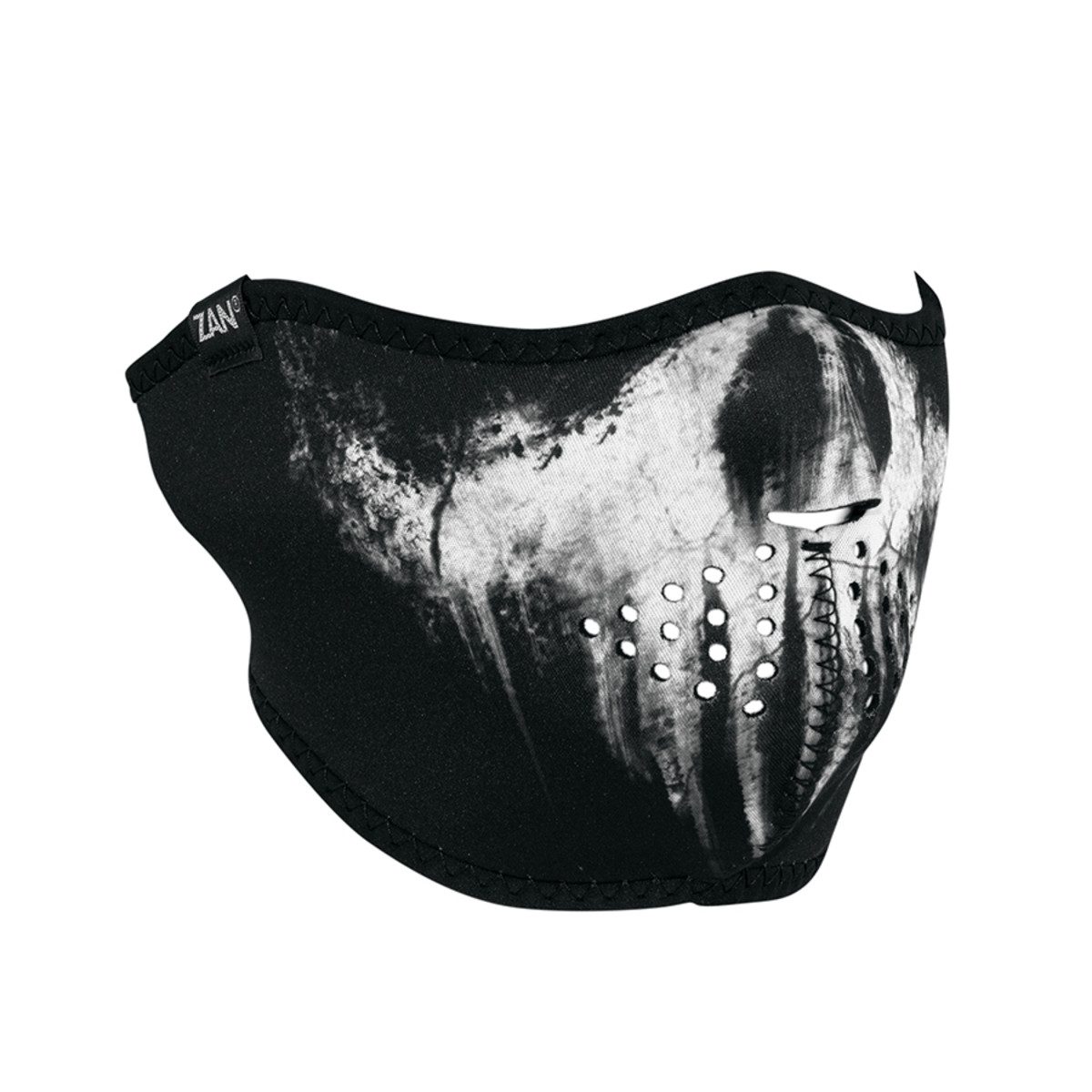 Zan Headgear Neoprene Half-Face Mask - Skull Ghost