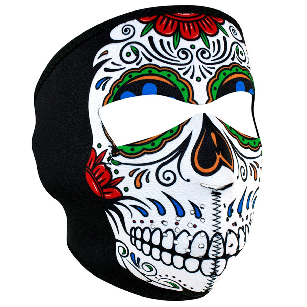 Zan Headgear Neoprene Full Face Mask - Muerte Skull