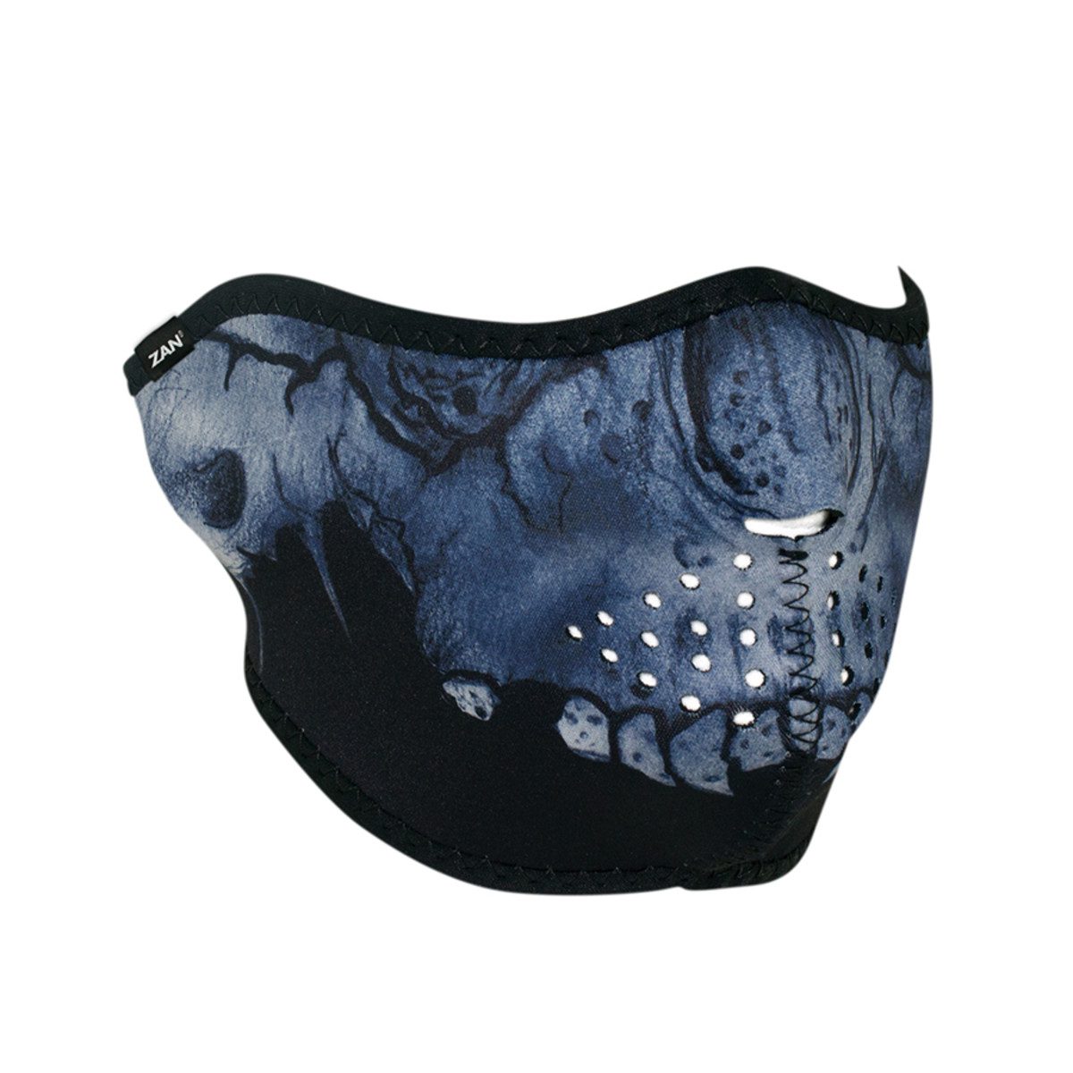 Zan Headgear Neoprene Half-Face Mask - Midnight Skull