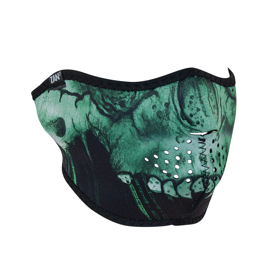 Zan Headgear Neoprene Half-Face Mask - Cyber Skull