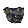 Zan Headgear Neoprene Half-Face Mask - Woodland Tie Dye Skull