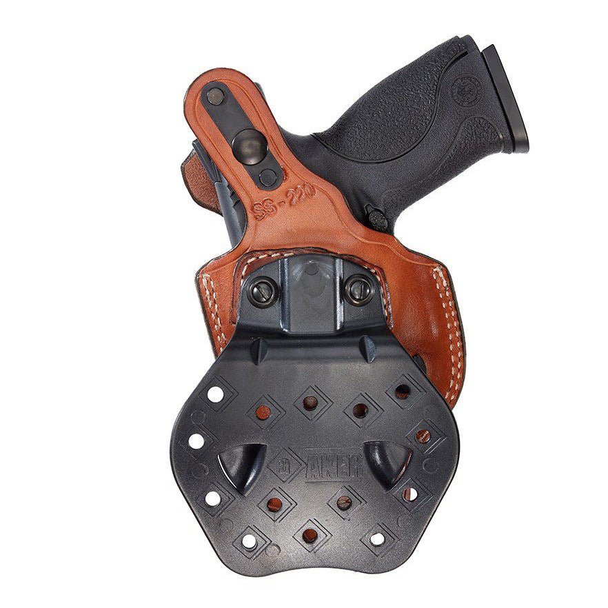 Aker Leather FlatSider™ XR17 Paddle Holster with Thumb Break 268 - Tactical &amp; Duty Gear