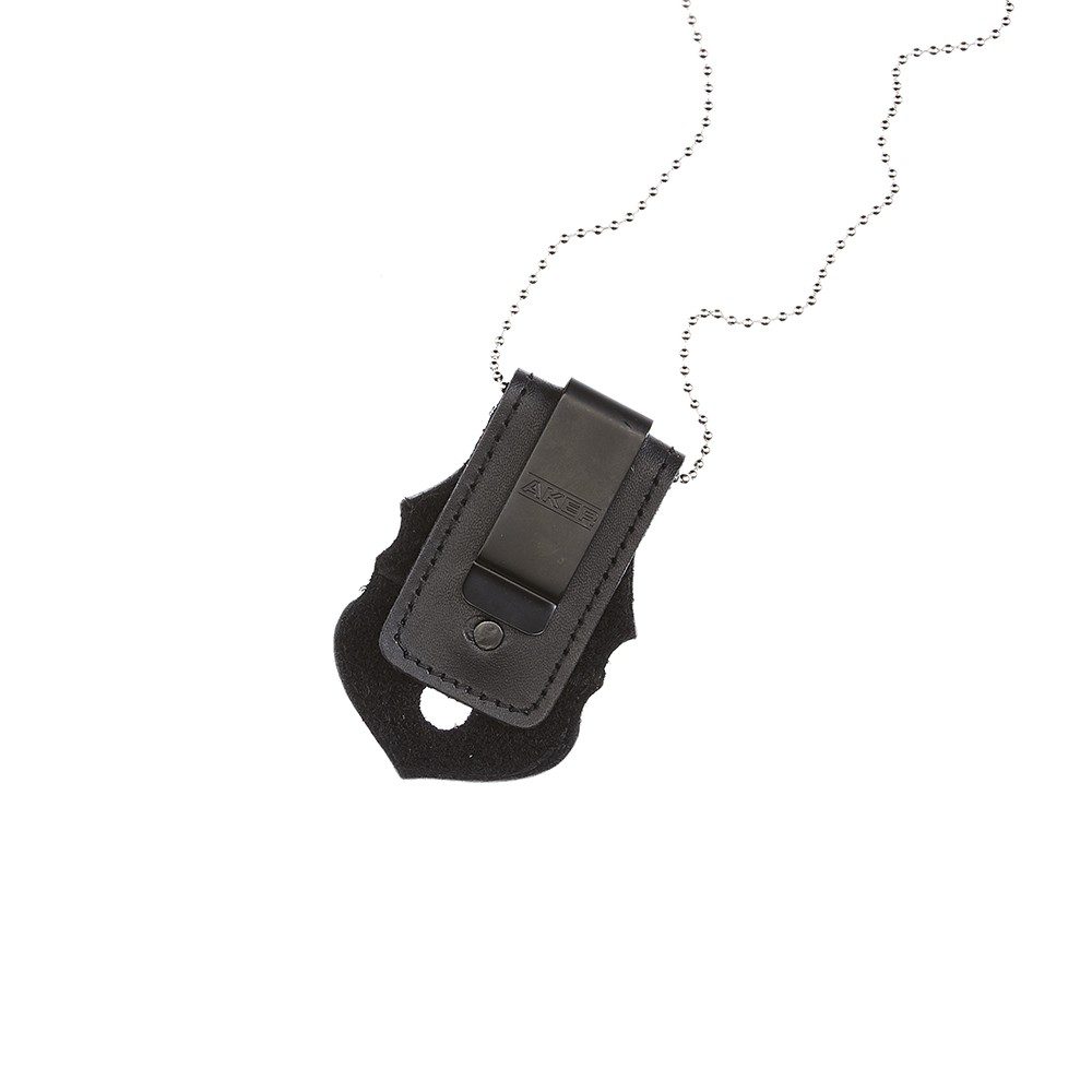 Aker Leather Recessed Federal Badge Holder 690 - Badge Clips