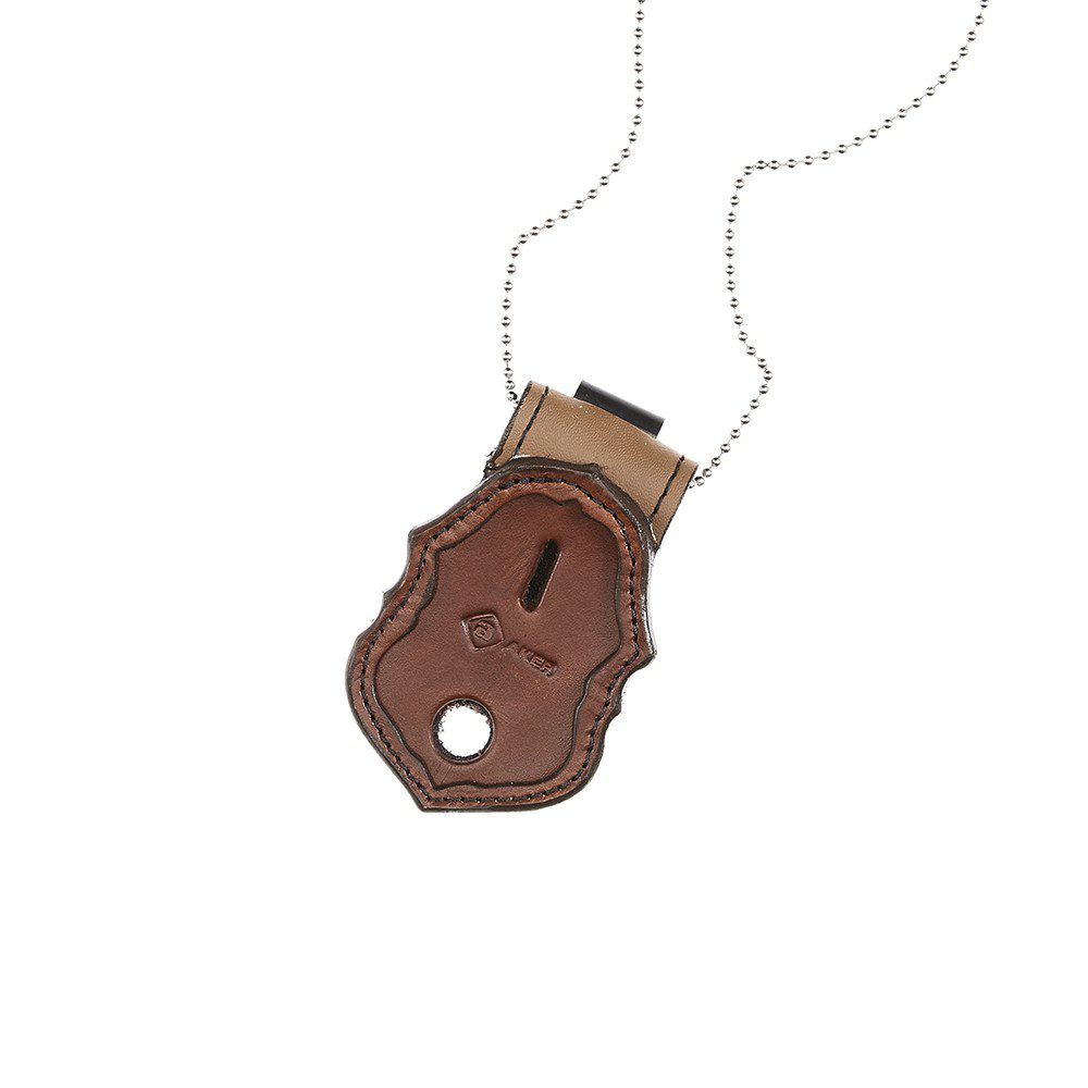 Aker Leather Recessed Federal Badge Holder 690 - Badge Clips