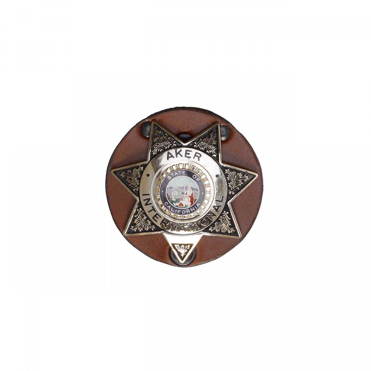 Aker Leather Star Badge Holder 592 for 1.75