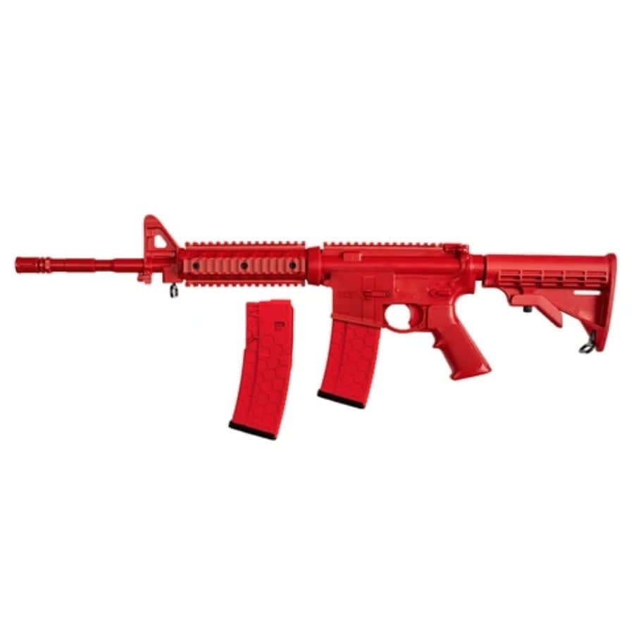 ASP Enhanced Training Red Gun - M4 Flat Top (Sliding Stock) with 2 Magazines 07426 - Newest Products