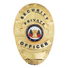 First Class Security Private Officer Gold Shield Badge - Badges &amp; Accessories